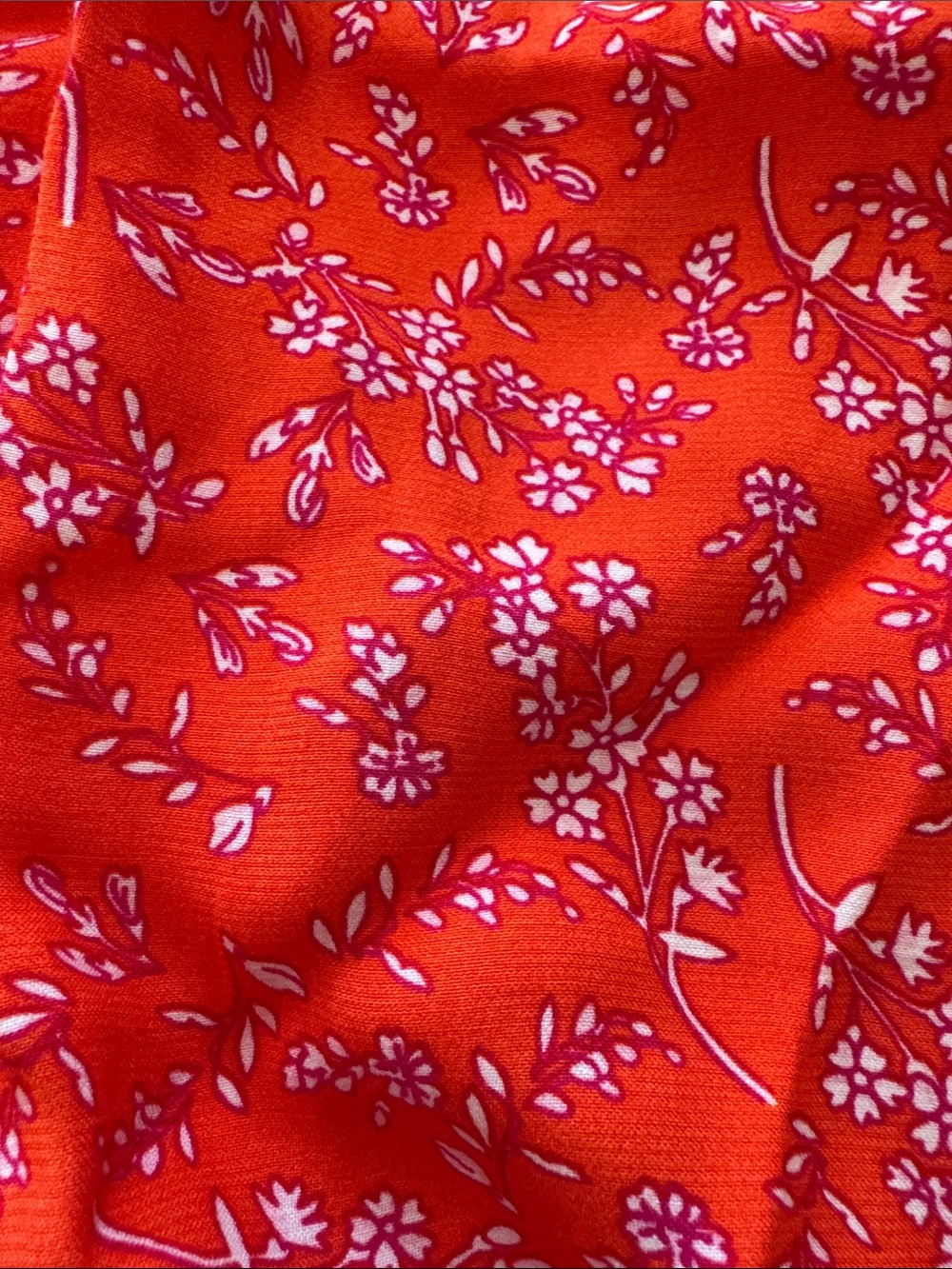 Bright Floral Athletic Pull-On Shorts with Drawstring - Picture 3 of 6